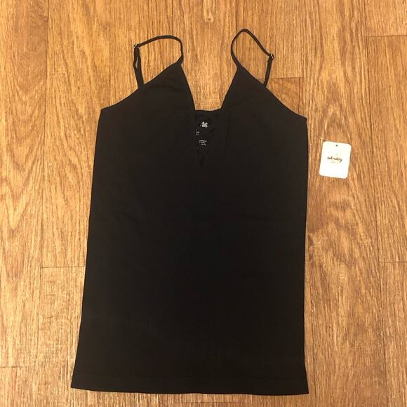 Intimately Free People Black Crossfire Cami Ribbed Tank Top XS/S - Picture 6 of 13
